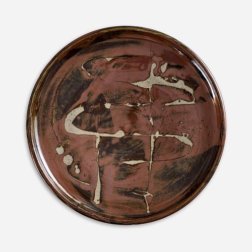 KEN FERGUSON Shoji Hamada-Style 15" Stoneware Platter