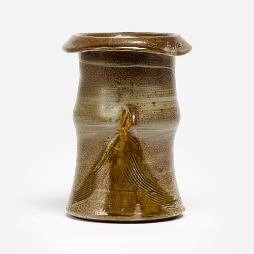 KEN FERGUSON 11" Glazed Stoneware Vase