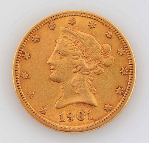 1901 $10 Liberty Gold Coin.