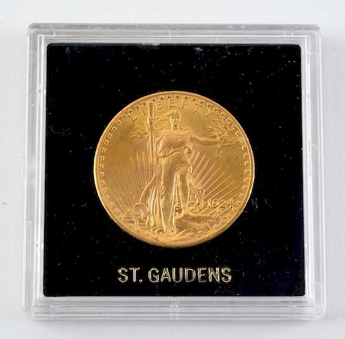 1924 20$ St Gaudens Gold Coin.