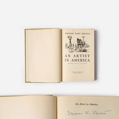 THOMAS HART BENTON "An Artist in America" Signed Copy