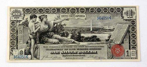 1896 1$ Silver Certificate.