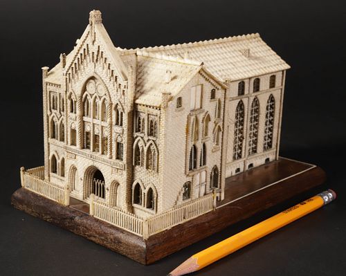 French Prisoner of War Model of a Cathedral, circa 1800