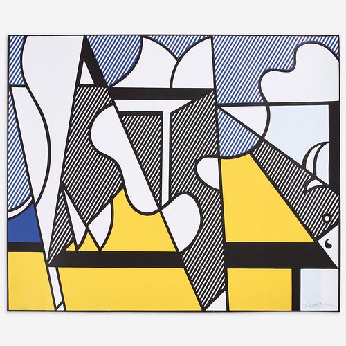 ROY LICHTENSTEIN "Cow Going Abstract" (Signed Offset)