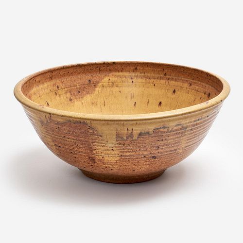 KEN FERGUSON 17" Glazed Stoneware Bowl
