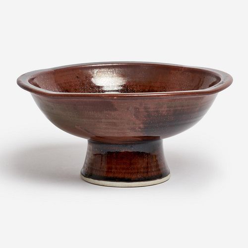 VICTOR BABU Glazed Porcelain Footed Bowl