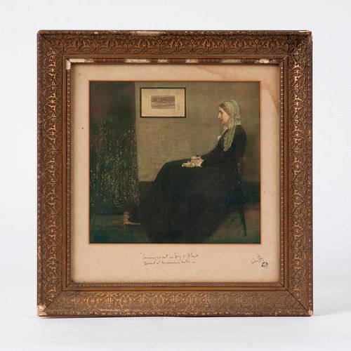 James McNeill Whistler Signed Print, Whistler's Mother