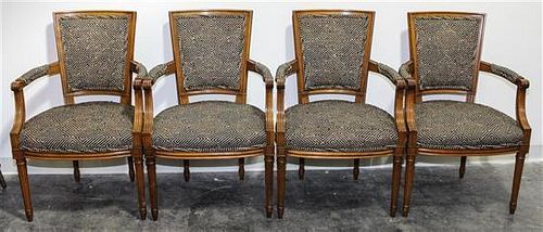 * A Set of Four Arm Chairs. Height 36 inches