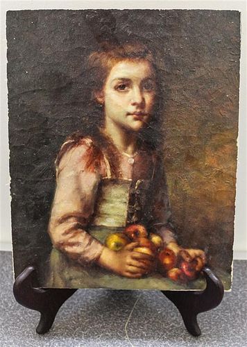 Artist Unknown, (19th century), Girl with Apples