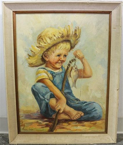 Artist Unknown, (20th century), Boy With a Fish