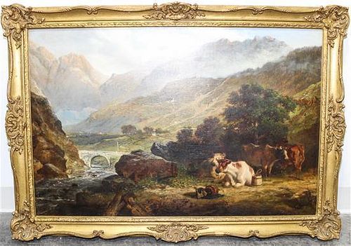 Artist Unknown, (19th century), Cattle in Landscape