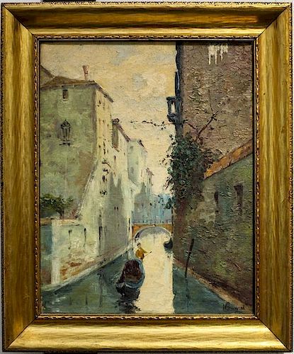 W. Broussard, (20th century), Canal Scene