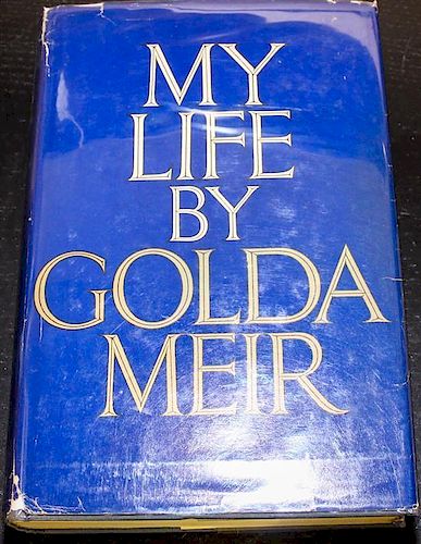 * MEIR. My Life. New York, 1975. First US edition, inscribed.  With dust jacket.