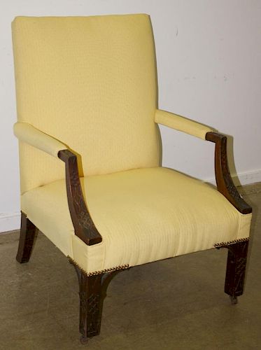 Chippendale Style Open Arm Chair