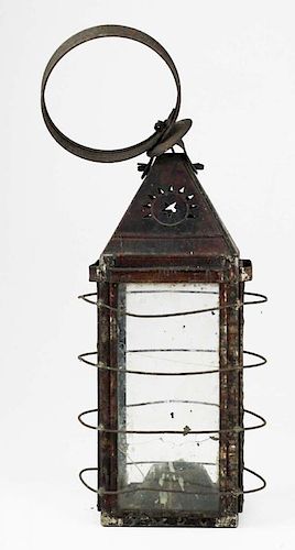 Parker'S Patent 1853 Proctorsville, Vt Tin Lantern