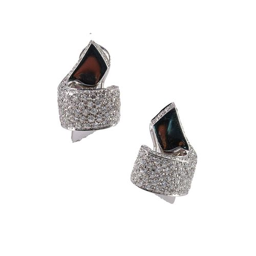 1.80 Ctw in Diamonds Italian 18k Gold Earrings