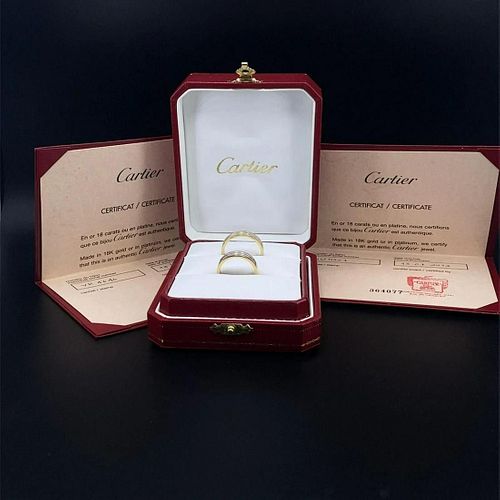 Cartier Trinity Wedding Band set 18k gold
