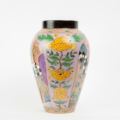 1923 Artist-Painted Limoges Vase