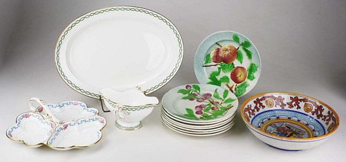 Lot Of European Porcelain Including Minton Platter And
