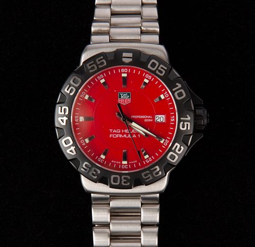 TAG Heuer Formula 1 Red Dial Watch, WAH1112, In Box