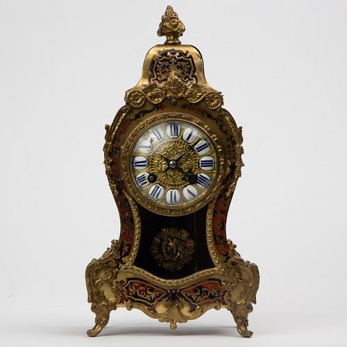 Antique French Gilt Boulle Bracket Clock