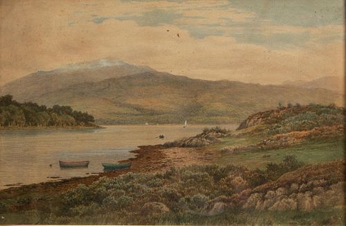 John Nesbitt 'Loch Etive' 1895 Watercolor