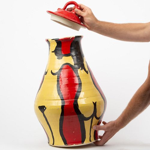 Ken Ferguson (1928-2004) Art Pottery Lidded Vase