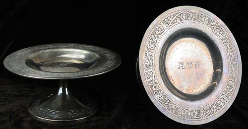 Pair Of Arts And Crafts Era Sterling Silver Tazas By