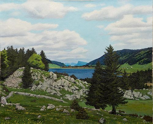 PIERRE JAQUES (Swiss, 1913-2000), Le Lac Des Rousses