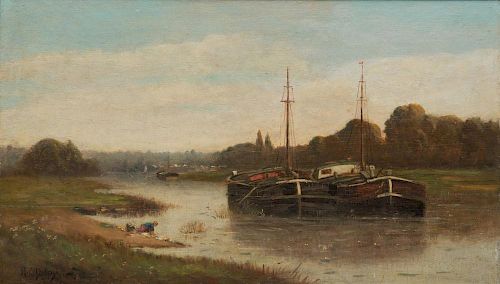 HIPPOLYTE CAMILLE DELPY (French, 1842-1910), Canal