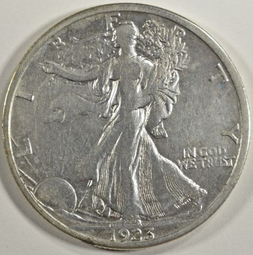 1923-S WALKING HALF DOLLAR XF
