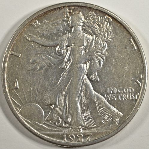 1927-S WALKING HALF DOLLAR AU/BU