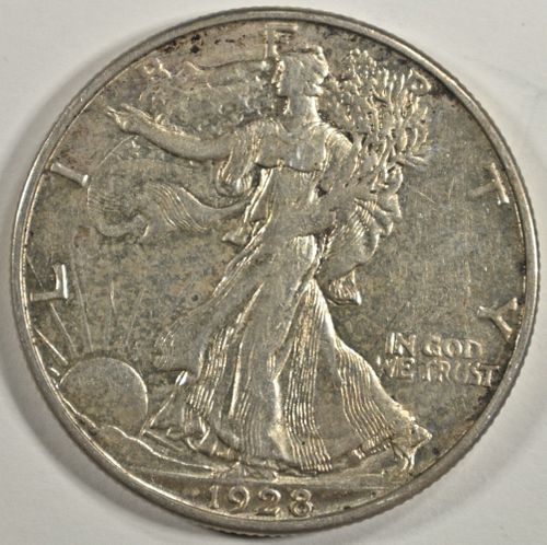 1928-S WALKING HALF DOLLAR AU/BU