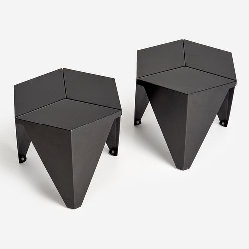 ISAMU NOGUCHI Pair of Prismatic Tables, Vitra Production