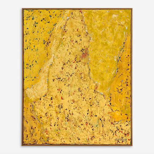 Nick Vaccaro "Yellow" (Oil on Canvas, ca. 1960s)