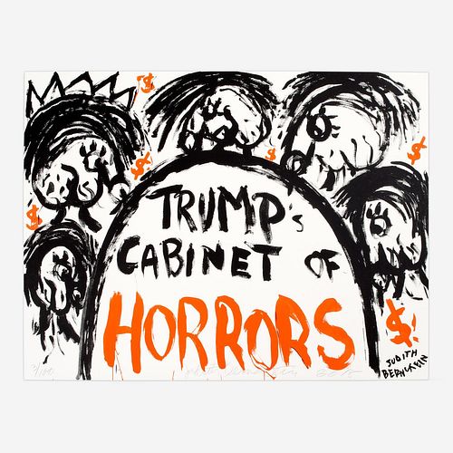 Judith Bernstein "Trump's Cabinet of Horrors" (2018)