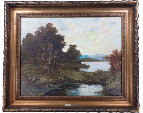 Original John Varner " River Landscape" c. 1920