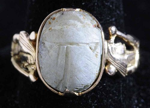 14kt. Antique Scarab Ring