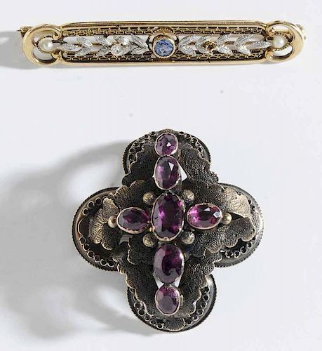 Two 14kt. Antique Brooches