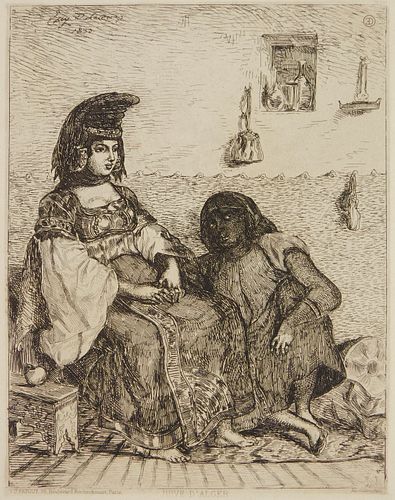 Eugene Delacroix etching