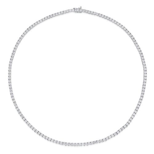 Fine Diamond Tennis Necklace