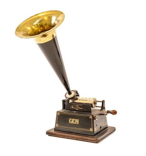 Edison Gem Phonograph with Crank