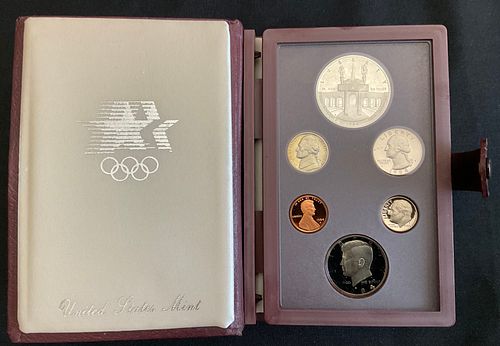 US Mint 1984 Olympics Prestige Proof Set with Olympic Silver Coin