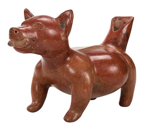 Colima Style Redware Dog