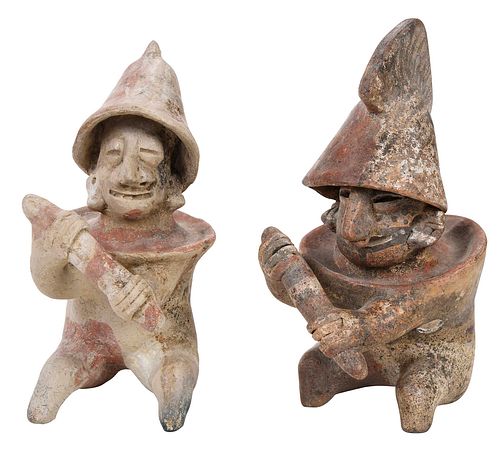 Two Jalisco Style Pottery Warriors