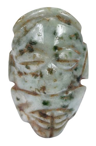 Small Mesoamerican Carved Jade Figure
