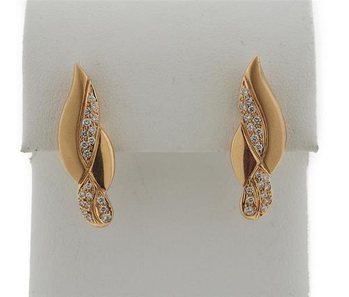 Tenthio 18K Gold Diamond Earrings