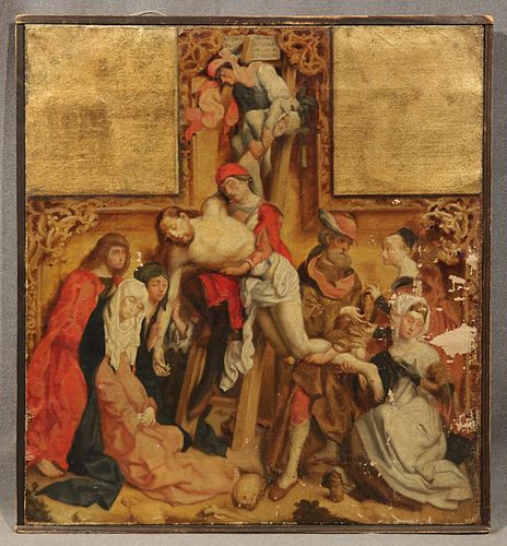 Michael Laurence, Jesus on Cross, Oil on Canvas 