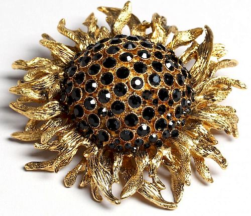 Carolina Herrera Sunflower Brooch Pin