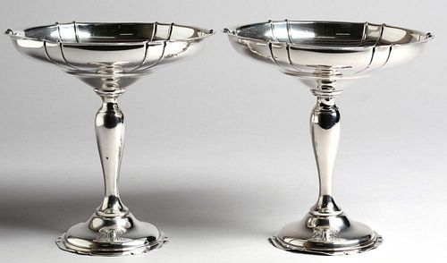 Pair of Whiting Sterling Silver Compotes
